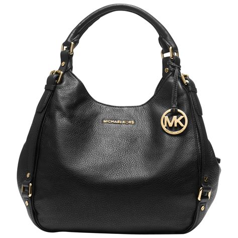 michael kors purse black tote|michael kors black leather bag.